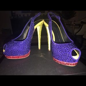 Giuseppe Zanotti Crystallized color block